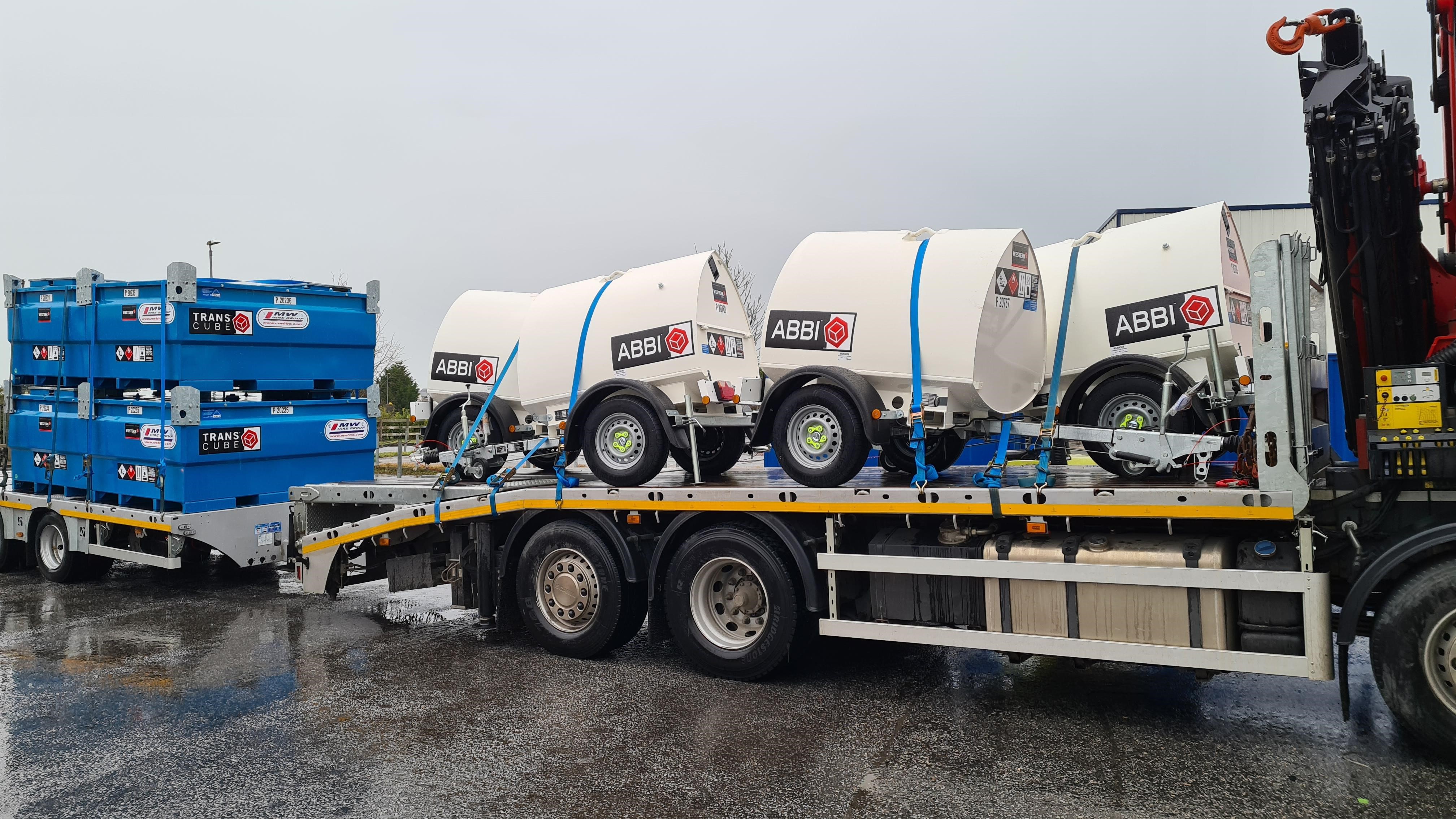 2 loads of new Western fuel tanks SOLD to large construction company 